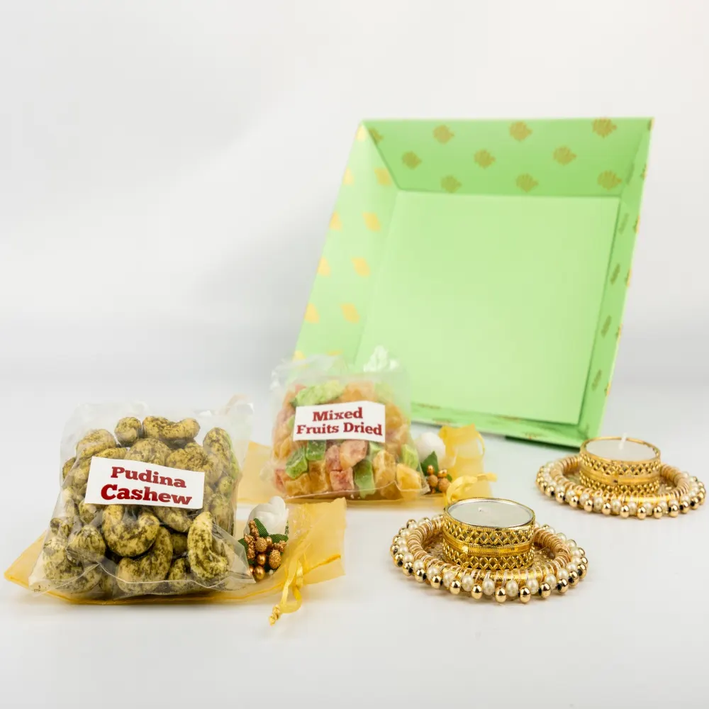 Buy Pudina Cashew Mixed Fruit Diwali Hamper Online